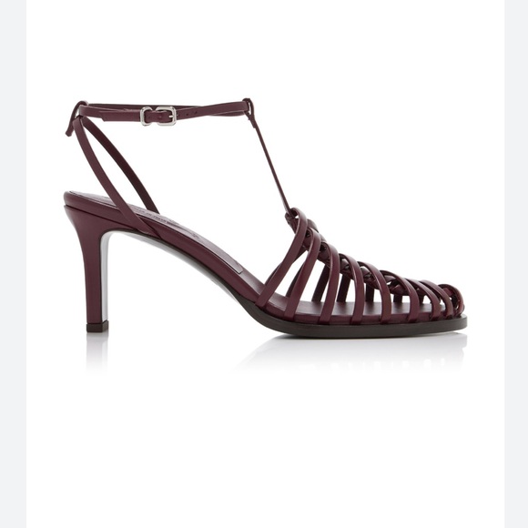 Tod's Women's Strappy Sandals in Burgundy - Picture 2 of 8